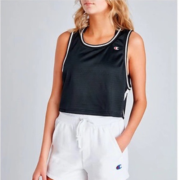 Champion cropped black tank jersey - medium - Picture 1 of 10